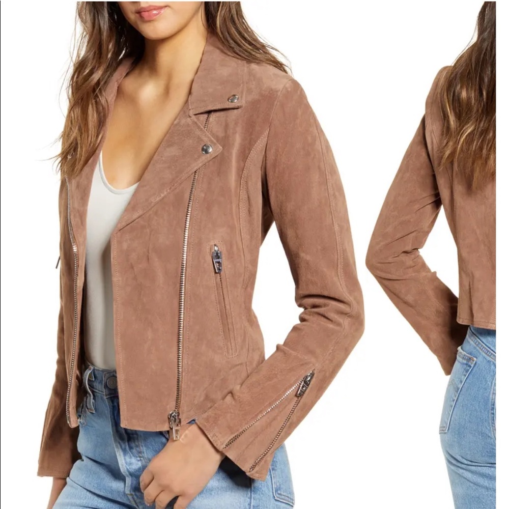 BLANKNYC Next Level Suede Moto Jacket